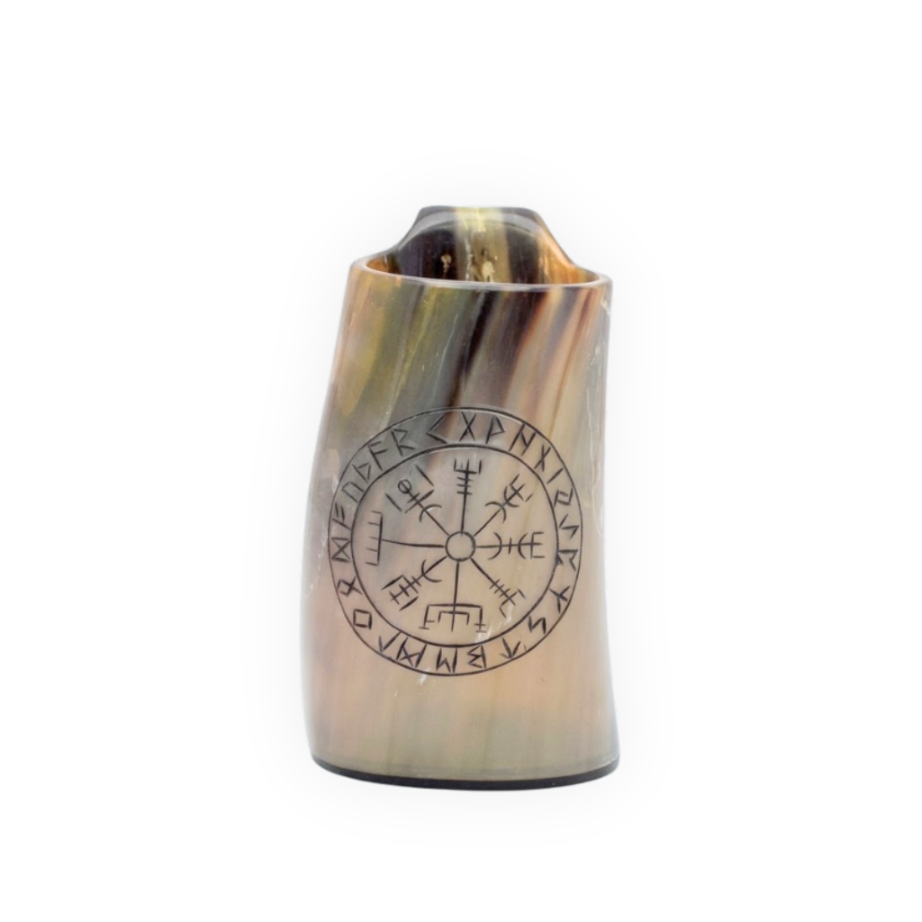 Nordic Rune Horn Tankard